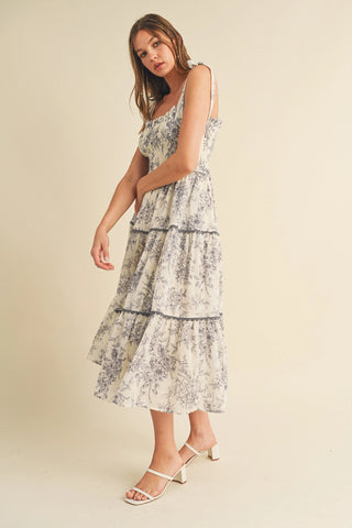 Chloe Floral Midi Dress