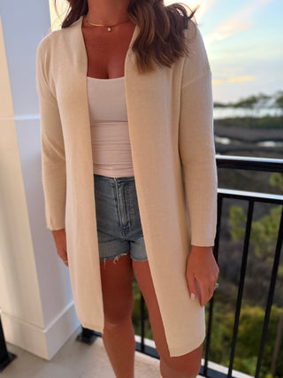 Pamela Side Slit Cardigan