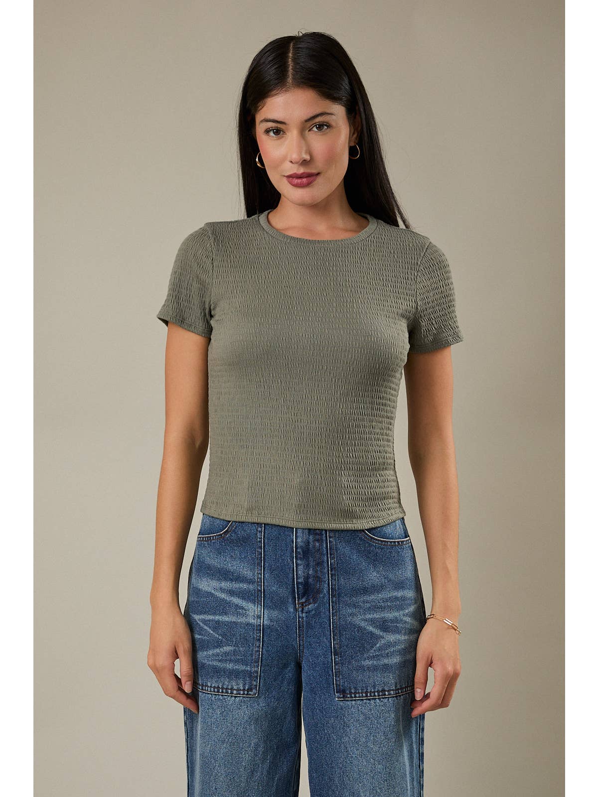 Grab & Go Short Sleeve Knit Top