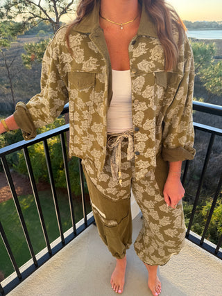Henley Button Front Jacket