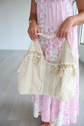Hadley Eyelet Hobo Bag