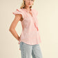 Bee Ruffle Top