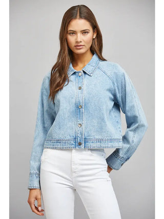Kim Washed Cropped Jacket