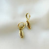Shell Beachy Huggie Hoops