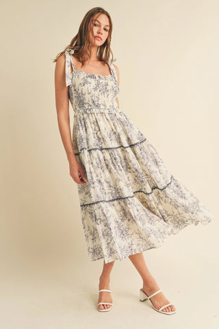 Chloe Floral Midi Dress