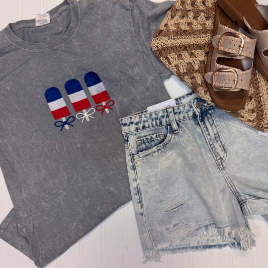 Popsicle Embroidered Tee