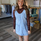 Faith Denim Overall Dress