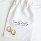 Endless Weekend Croissant Twist Hoops Earrings Gold Filled