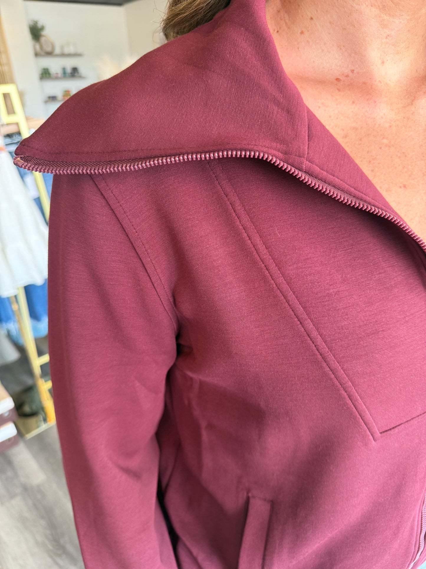 Steph Modal Scuba Full Zip Jacket