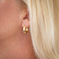 Jake Chunky Huggie Hoops Earrings Gold Filled