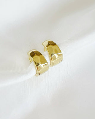 Dylan Hammered Hoops Earrings