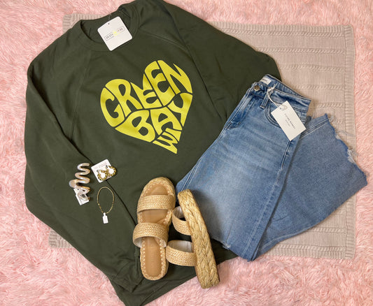 Green Bay Bella Canvas Crewneck