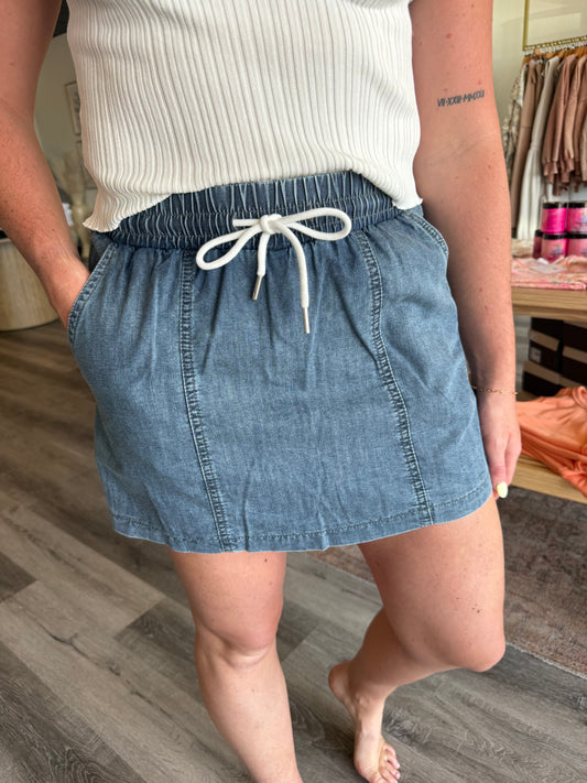 Mandy Denim Skort