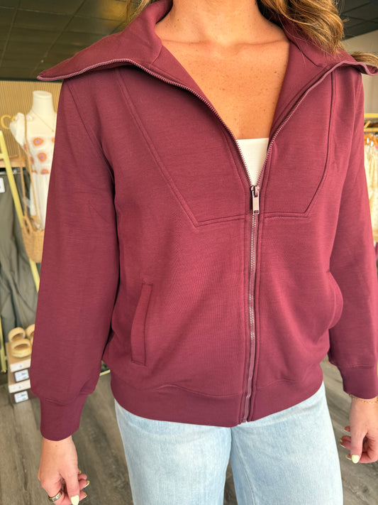 Steph Modal Scuba Full Zip Jacket