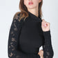 Reid Mock Neck Pointelle Top