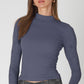 Reid Mock Neck Pointelle Top