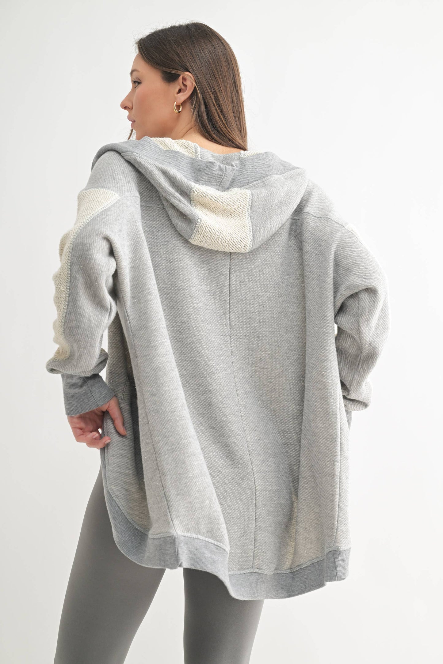 Arielle Driftwood Hooded Cardigan
