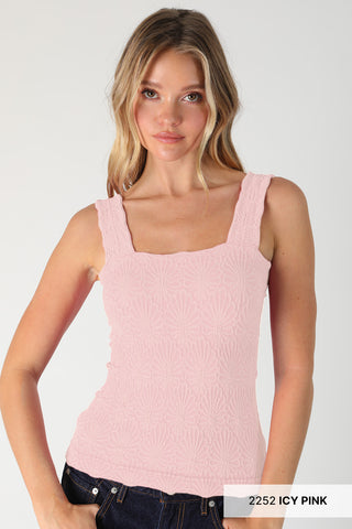 Nora Lace Textured Square Top