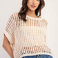 Avery Crochet Knit Short Sleeve