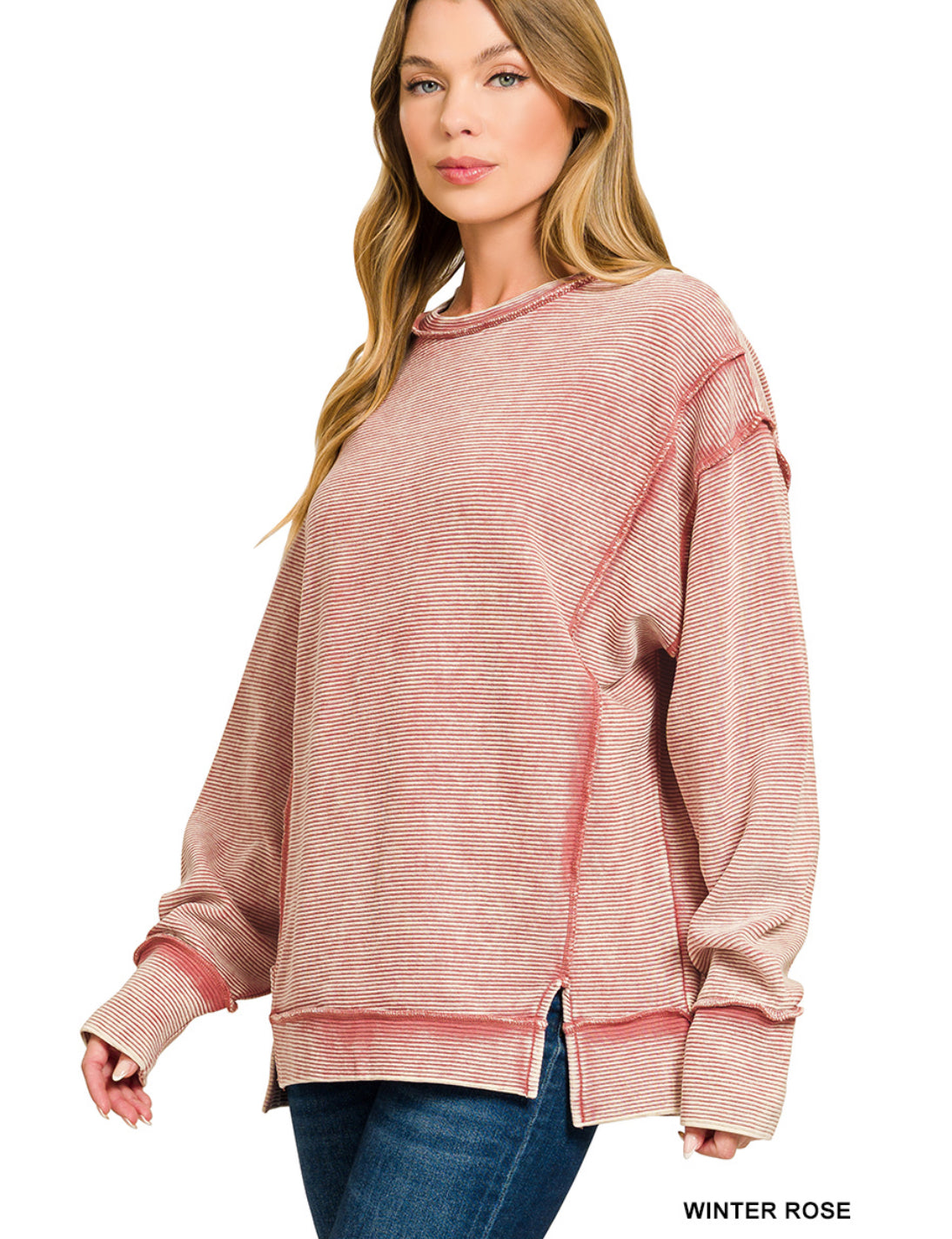 Raegan Exposed Hem Crew