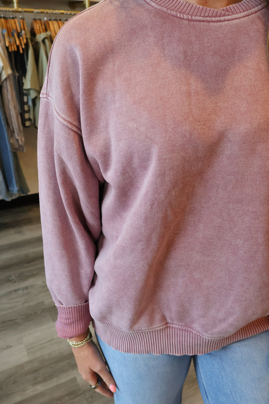 Melissa Oversized Fleece Pullover