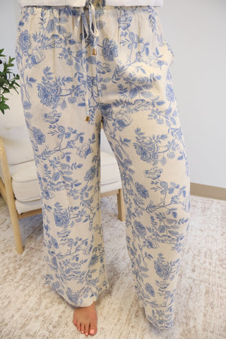 Jessi Floral Tie Waist Pants