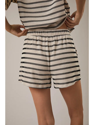 Dahlia Striped Drawstring Shorts