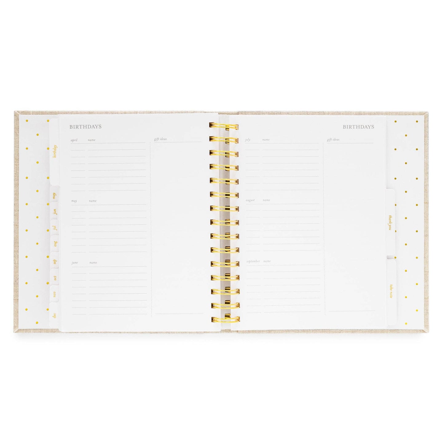 2026 Flax Floral Concealed Planner