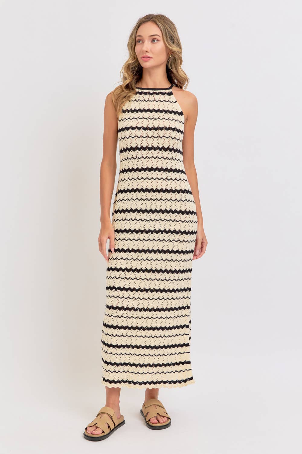 Celine Crochet Maxi Dress