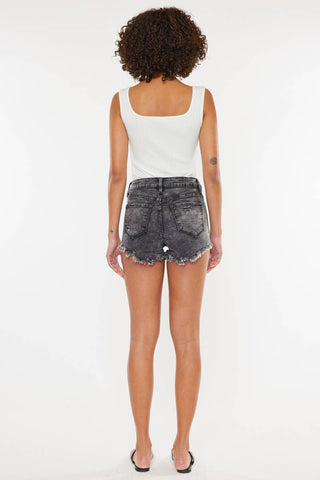 Ace Black Denim Shorts
