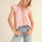 Bee Ruffle Top