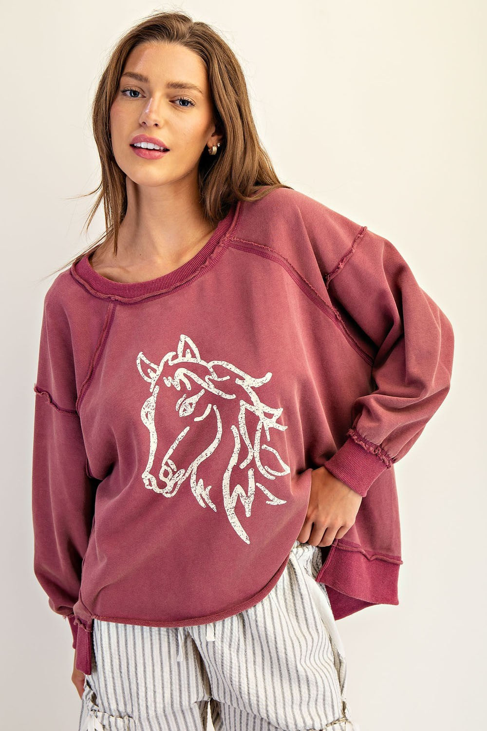 Caroline Dropped Shoulder Sweatshirt