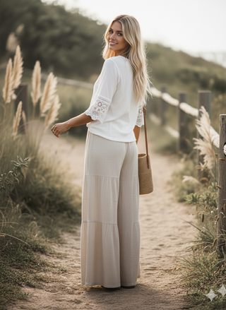 Callie Tiered Palazzo Pants