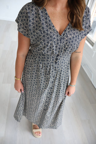 Sanna Iris Floral Midi Dress
