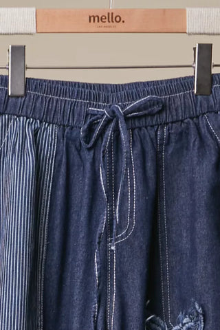 Ember Frayed Star Wide Pants