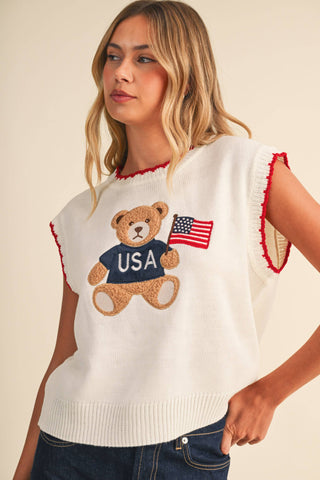 Teddy Bear Sweater Vest