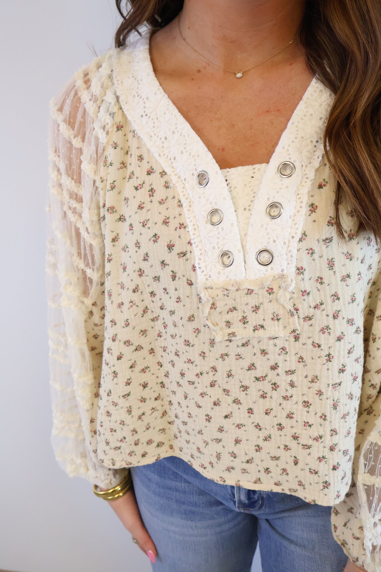 Darlene Balloon Sleeve Top