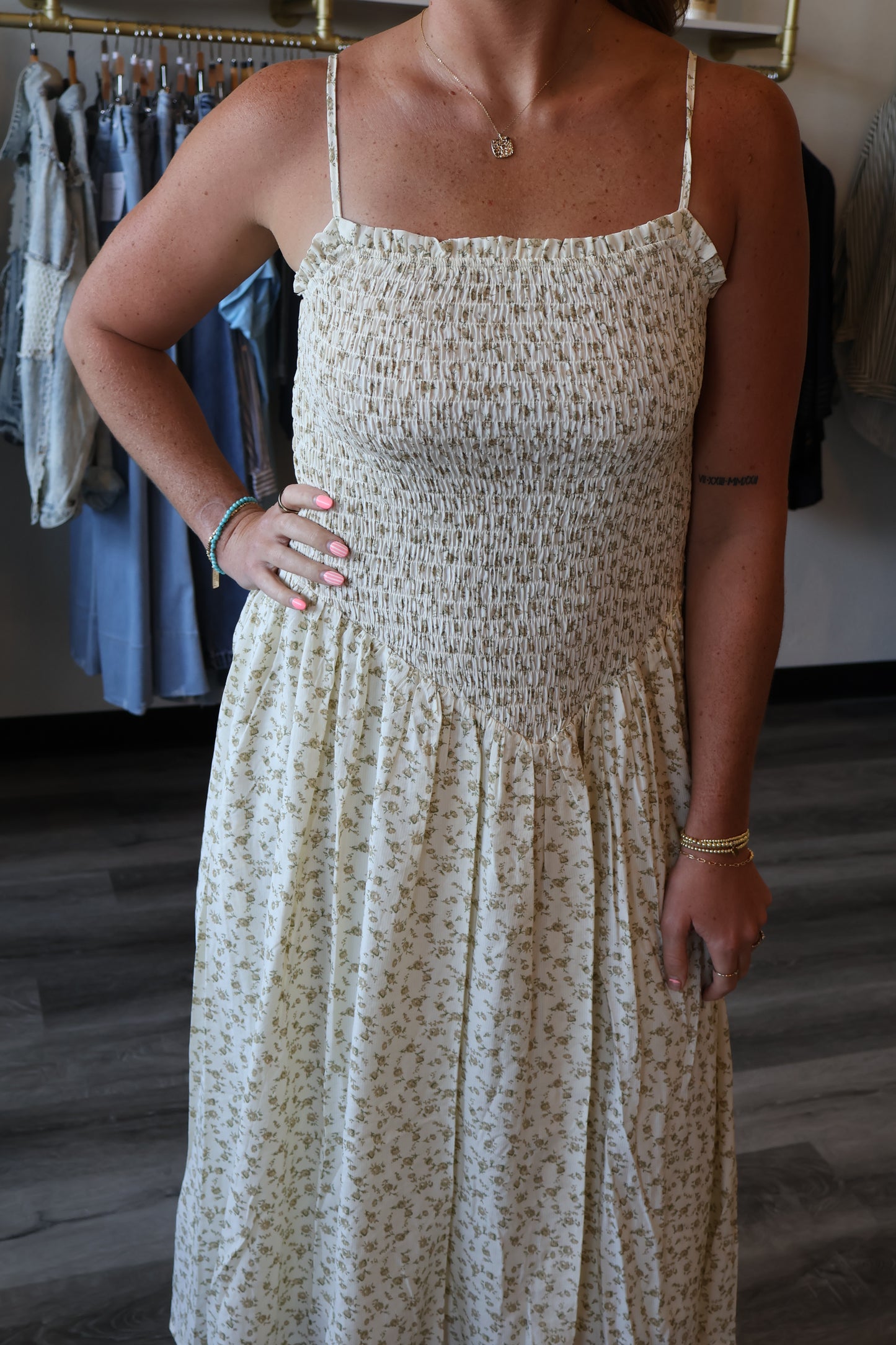 Rae Floral Smocked Dress