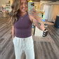 Debbie Ribbed Washed Seamless Tank