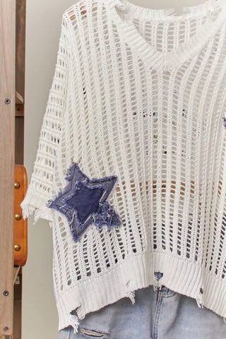 Paloma Star Knit Pullover