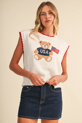 Teddy Bear Sweater Vest