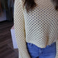 Cassie Scallop Trim Sweater