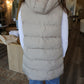 Bonnie Hooded Zipper Longline Vest