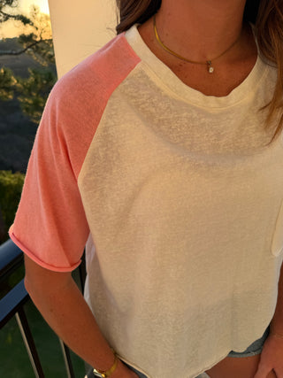 Flora Contrast Tee