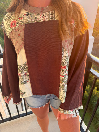 Georgie Contrast Top