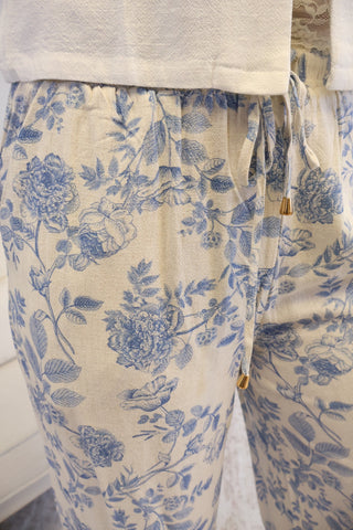 Jessi Floral Tie Waist Pants