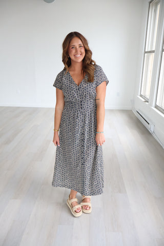 Sanna Iris Floral Midi Dress