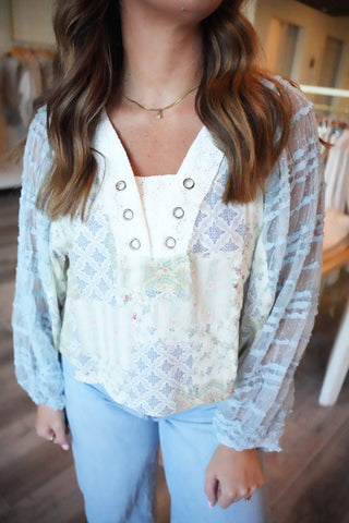 Darlene Balloon Sleeve Top