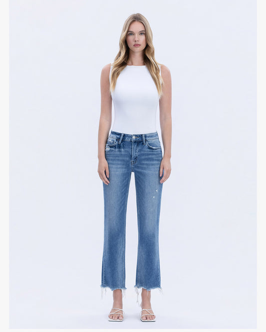 Angie High Rise Cropped Jeans