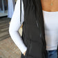 Bonnie Hooded Zipper Longline Vest
